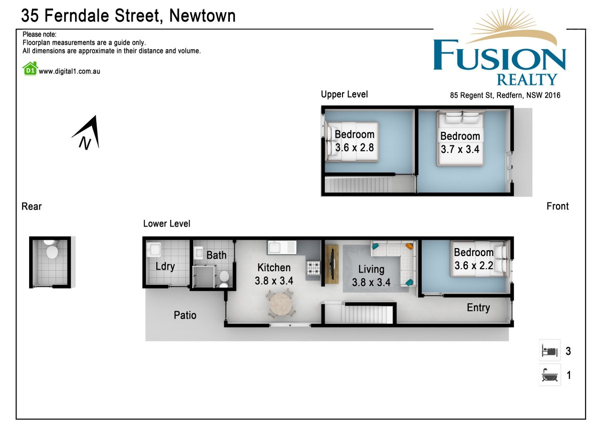 Floor plan for Comfortable as is, with exciting opportunity and potential!